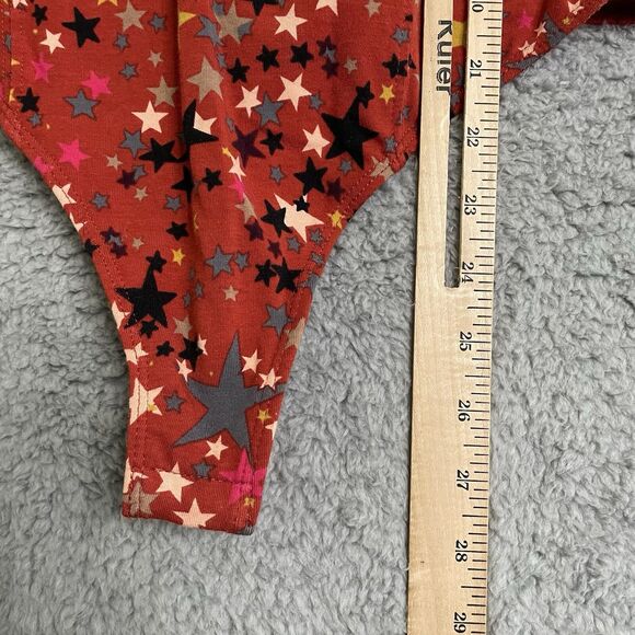 Free People Intimately Girls Like Us Red Star Printed Bodysuit Womens Medium - Picture 10 of 10